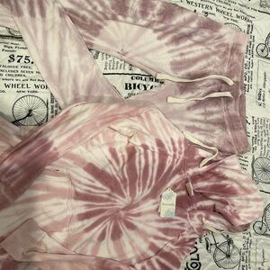 Pink Tie-Dye Hoodie and Joggers Set